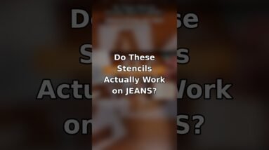 Do These Stencils Actually Work on Jeans? 👖