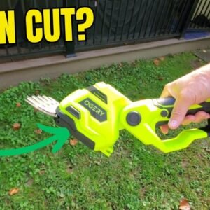 OGERY 21V Cordless Hedge Trimmer & Grass Shears, 2-in-1 Powerful Dual Batteries Electric Bush