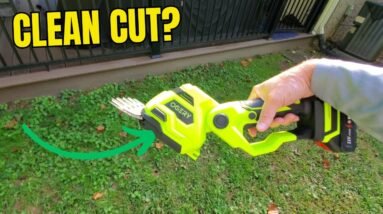 OGERY 21V Cordless Hedge Trimmer & Grass Shears, 2-in-1 Powerful Dual Batteries Electric Bush