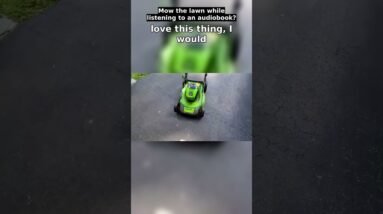 Mow the Lawn While Listening to an Audiobook? 📚