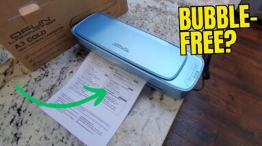 Qfun Laminator Machine 13 Inch with Sheets Review