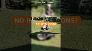 Tent in 60 Seconds? ⛺