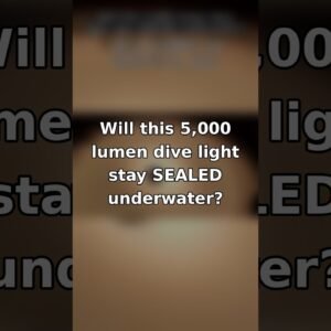 Will This 5,000 Lumen Dive Light Stay Sealed Underwater? 🔦